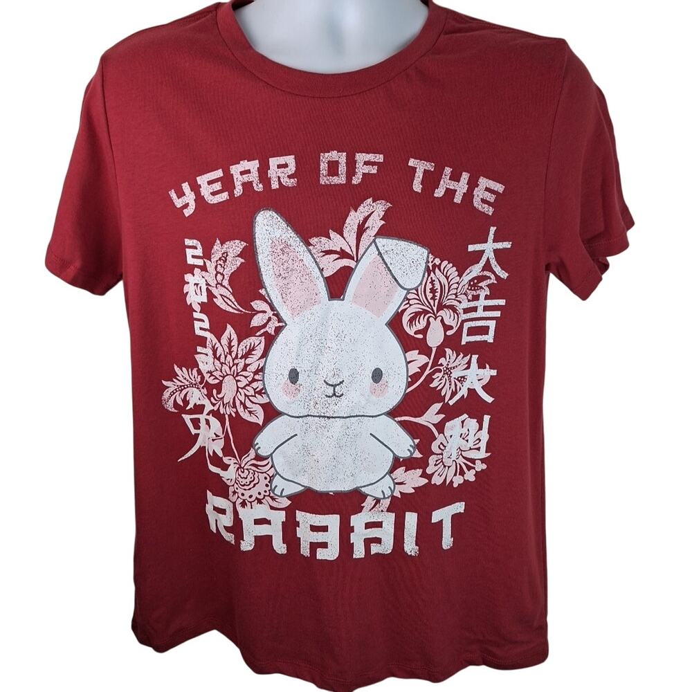 Grayson /Threads Chinese New Year Of The Rabbit Red T-Shirt Size Large